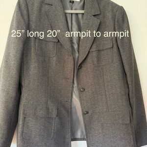 Tahari  charcoal Women's safari style Blazer